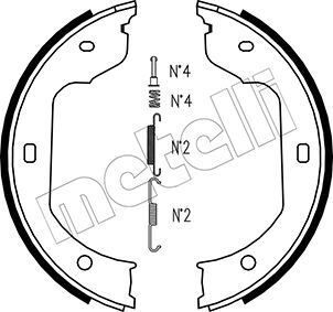 Set saboti frana, frana de mana 53-0019K METELLI - Frana tambur Set saboti frana, frana de mana 53-0019K METELLI - Frana tambur