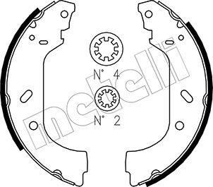 Set saboti frana 53-0074 METELLI - Material frictiune sabot frana/ sabot frana Set saboti frana 53-0074 METELLI - Material frictiune sabot frana/ sabot frana