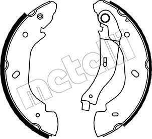 Set saboti frana 53-0135 METELLI - Material frictiune sabot frana/ sabot frana Set saboti frana 53-0135 METELLI - Material frictiune sabot frana/ sabot frana