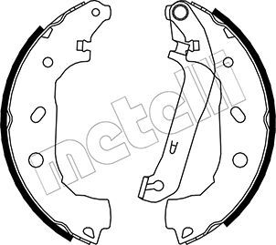 Set saboti frana 53-0138 METELLI - Material frictiune sabot frana/ sabot frana Set saboti frana 53-0138 METELLI - Material frictiune sabot frana/ sabot frana