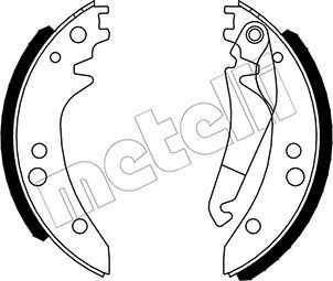 Set saboti frana 53-0238 METELLI - Material frictiune sabot frana/ sabot frana Set saboti frana 53-0238 METELLI - Material frictiune sabot frana/ sabot frana