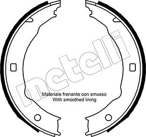 Set saboti frana, frana de mana 53-0330 METELLI - Frana tambur Set saboti frana, frana de mana 53-0330 METELLI - Frana tambur