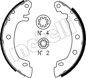 Set saboti frana 53-0353 METELLI - Material frictiune sabot frana/ sabot frana Set saboti frana 53-0353 METELLI - Material frictiune sabot frana/ sabot frana