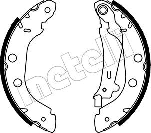Set saboti frana 53-0354 METELLI - Material frictiune sabot frana/ sabot frana Set saboti frana 53-0354 METELLI - Material frictiune sabot frana/ sabot frana