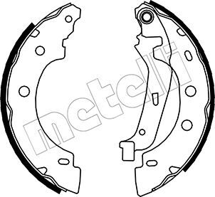 Set saboti frana 53-0355 METELLI - Material frictiune sabot frana/ sabot frana Set saboti frana 53-0355 METELLI - Material frictiune sabot frana/ sabot frana