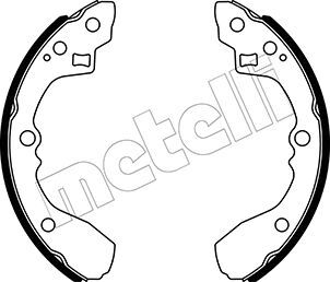 Set saboti frana, frana de mana 53-0506 METELLI - Frana tambur Set saboti frana, frana de mana 53-0506 METELLI - Frana tambur