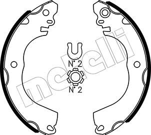 Set saboti frana 53-0509 METELLI - Frana tambur Set saboti frana 53-0509 METELLI - Frana tambur