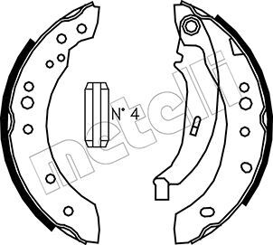 Set saboti frana 53-0513 METELLI - Material frictiune sabot frana/ sabot frana Set saboti frana 53-0513 METELLI - Material frictiune sabot frana/ sabot frana