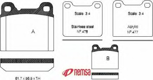 set placute frana,frana disc 0257.20 METZGER - Frana disc set placute frana,frana disc 0257.20 METZGER - Frana disc