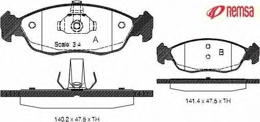 set placute frana,frana disc 0461.10 METZGER - Frana disc set placute frana,frana disc 0461.10 METZGER - Frana disc