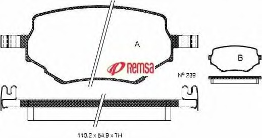 set placute frana,frana disc 0594.02 METZGER - Frana disc set placute frana,frana disc 0594.02 METZGER - Frana disc