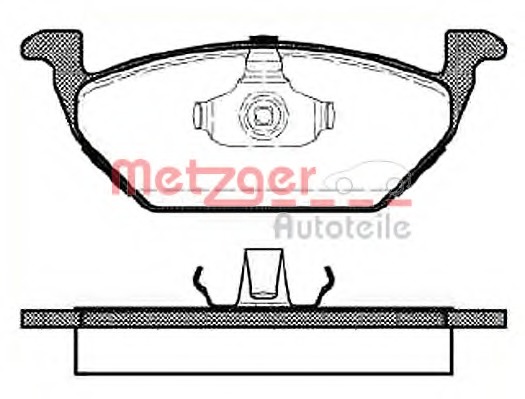 set placute frana,frana disc 0633.00 METZGER - Frana disc set placute frana,frana disc 0633.00 METZGER - Frana disc