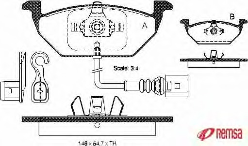 set placute frana,frana disc 0633.41 METZGER - Frana disc set placute frana,frana disc 0633.41 METZGER - Frana disc