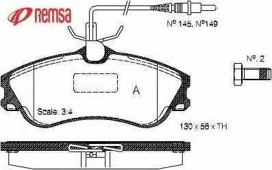 set placute frana,frana disc 0634.04 METZGER - Frana disc set placute frana,frana disc 0634.04 METZGER - Frana disc