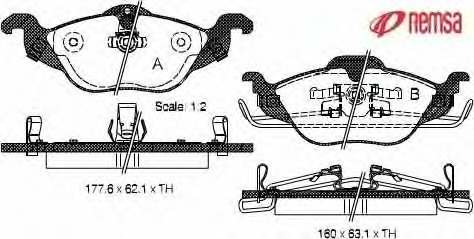 set placute frana,frana disc 0684.02 METZGER - Frana disc set placute frana,frana disc 0684.02 METZGER - Frana disc