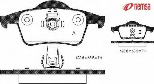 set placute frana,frana disc 0714.00 METZGER - Frana disc