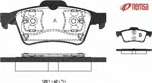 set placute frana,frana disc 0842.00 METZGER - Frana disc