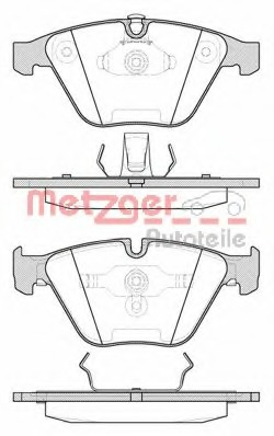 set placute frana,frana disc 0857.00 METZGER - Frana disc set placute frana,frana disc 0857.00 METZGER - Frana disc