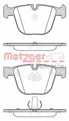 set placute frana,frana disc 0892.00 METZGER - Frana disc set placute frana,frana disc 0892.00 METZGER - Frana disc