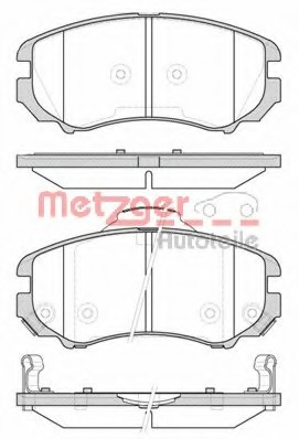 set placute frana,frana disc 0953.02 METZGER - Frana disc set placute frana,frana disc 0953.02 METZGER - Frana disc