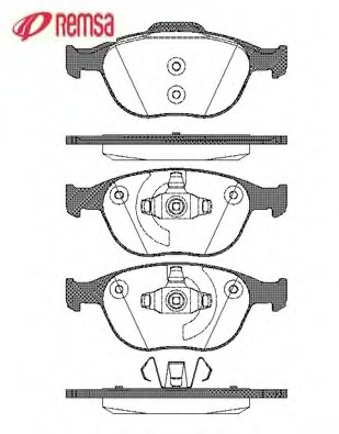 set placute frana,frana disc 0984.00 METZGER - Frana disc set placute frana,frana disc 0984.00 METZGER - Frana disc
