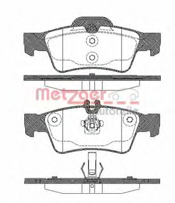 set placute frana,frana disc 0991.00 METZGER - Frana disc set placute frana,frana disc 0991.00 METZGER - Frana disc