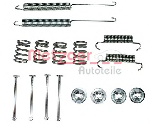 set accesorii, saboti frana parcare 105-0026 METZGER - Frana tambur