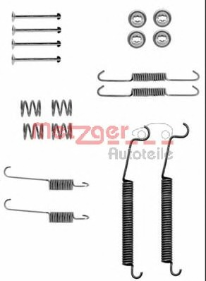 Set accesorii, sabot de frana 105-0830 METZGER - Frana tambur Set accesorii, sabot de frana 105-0830 METZGER - Frana tambur