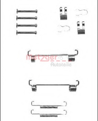 set accesorii, saboti frana parcare 105-0851 METZGER - Frana de mana set accesorii, saboti frana parcare 105-0851 METZGER - Frana de mana