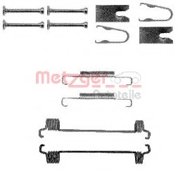 set accesorii, saboti frana parcare 105-0875 METZGER - Frana de mana set accesorii, saboti frana parcare 105-0875 METZGER - Frana de mana