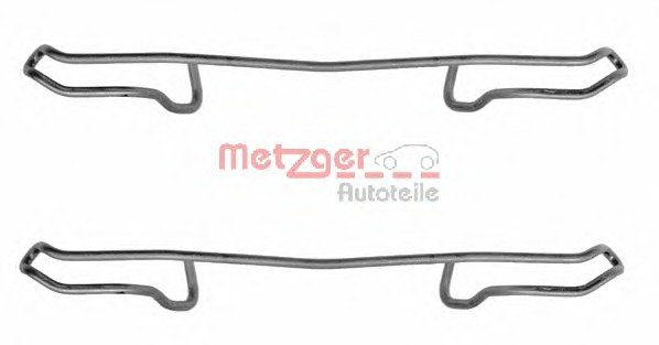 Set accesorii, placute frana 109-1100 METZGER - Componente/ accesorii frana
