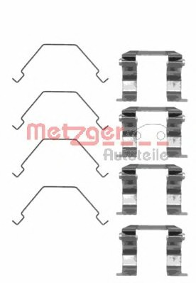 Set accesorii, placute frana 109-1158 METZGER - Componente/ accesorii frana