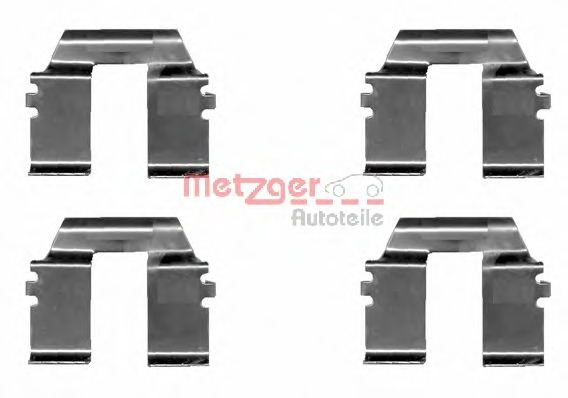 Set accesorii, placute frana 109-1232 METZGER - Componente/ accesorii frana Set accesorii, placute frana 109-1232 METZGER - Componente/ accesorii frana