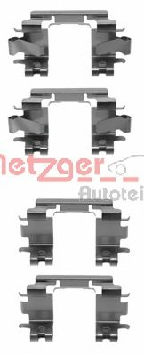 Set accesorii, placute frana 109-1257 METZGER - Componente/ accesorii frana