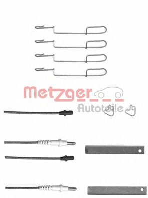 Set accesorii, placute frana 109-1280X METZGER - Componente/ accesorii frana Set accesorii, placute frana 109-1280X METZGER - Componente/ accesorii frana