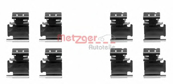 Set accesorii, placute frana 109-1298 METZGER - Frana disc Set accesorii, placute frana 109-1298 METZGER - Frana disc