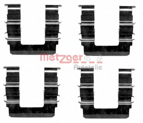 Set accesorii, placute frana 109-1615 METZGER - Componente/ accesorii frana