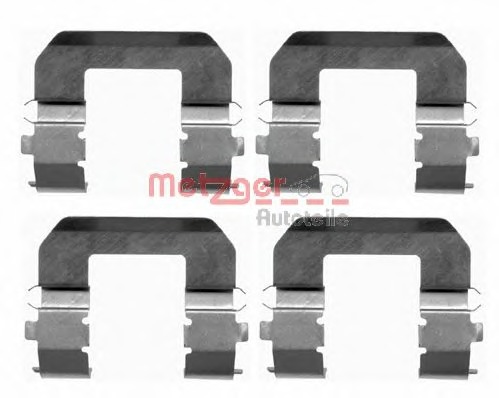 Set accesorii, placute frana 109-1617 METZGER - Frana disc Set accesorii, placute frana 109-1617 METZGER - Frana disc