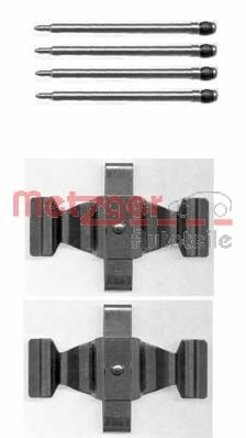 Set accesorii, placute frana 109-1643 METZGER - Frana disc Set accesorii, placute frana 109-1643 METZGER - Frana disc
