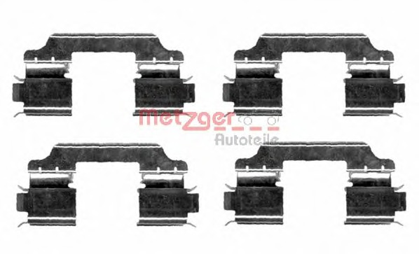 Set accesorii, placute frana 109-1654 METZGER - Componente/ accesorii frana Set accesorii, placute frana 109-1654 METZGER - Componente/ accesorii frana