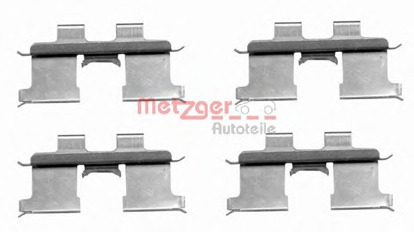Set accesorii, placute frana 109-1667 METZGER - Frana disc Set accesorii, placute frana 109-1667 METZGER - Frana disc