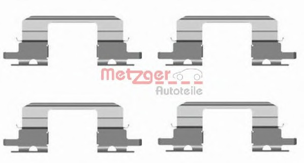 Set accesorii, placute frana 109-1672 METZGER - Componente/ accesorii frana Set accesorii, placute frana 109-1672 METZGER - Componente/ accesorii frana