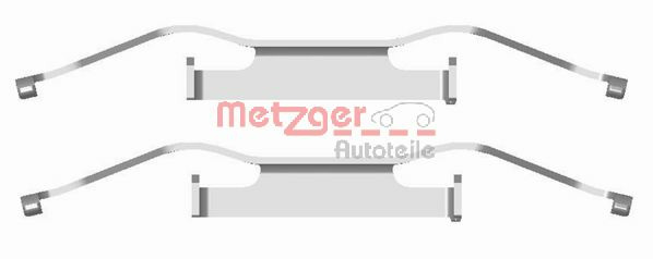 Set accesorii, placute frana 109-1680 METZGER - Frana disc Set accesorii, placute frana 109-1680 METZGER - Frana disc