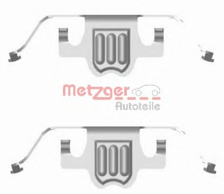 Set accesorii, placute frana 109-1695 METZGER - Frana disc Set accesorii, placute frana 109-1695 METZGER - Frana disc