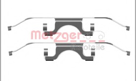 Set accesorii, placute frana 109-1702 METZGER - Componente/ accesorii frana
