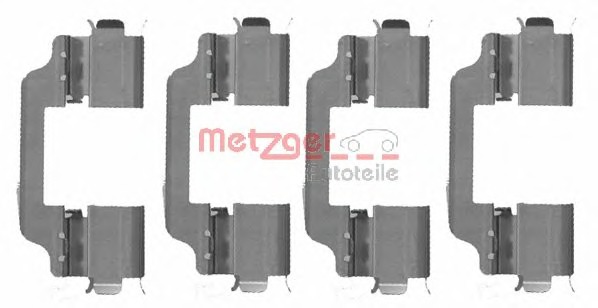 Set accesorii, placute frana 109-1707 METZGER - Frana disc