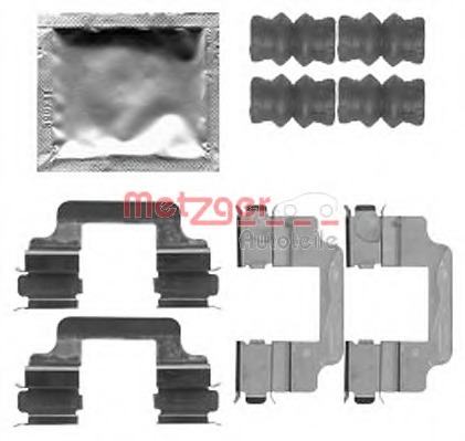 Set accesorii, placute frana 109-1806 METZGER - Frana disc Set accesorii, placute frana 109-1806 METZGER - Frana disc