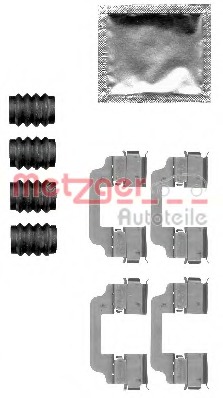 Set accesorii, placute frana 109-1828 METZGER - Componente/ accesorii frana
