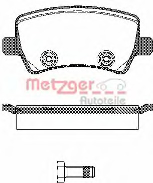 set placute frana,frana disc 1236.00 METZGER - Frana disc set placute frana,frana disc 1236.00 METZGER - Frana disc