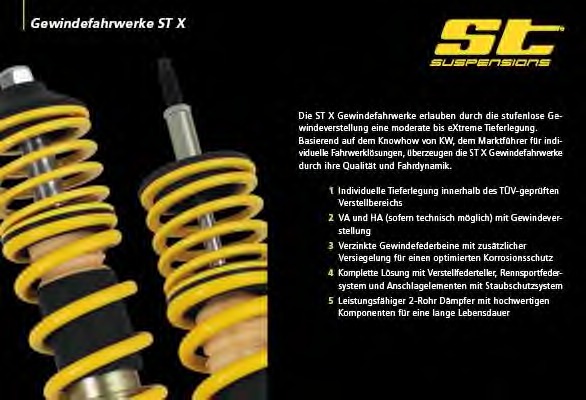 Set suspensie, arcuri elicoidale / amortizoare 13281007 METZGER - Set amortizoare filetate